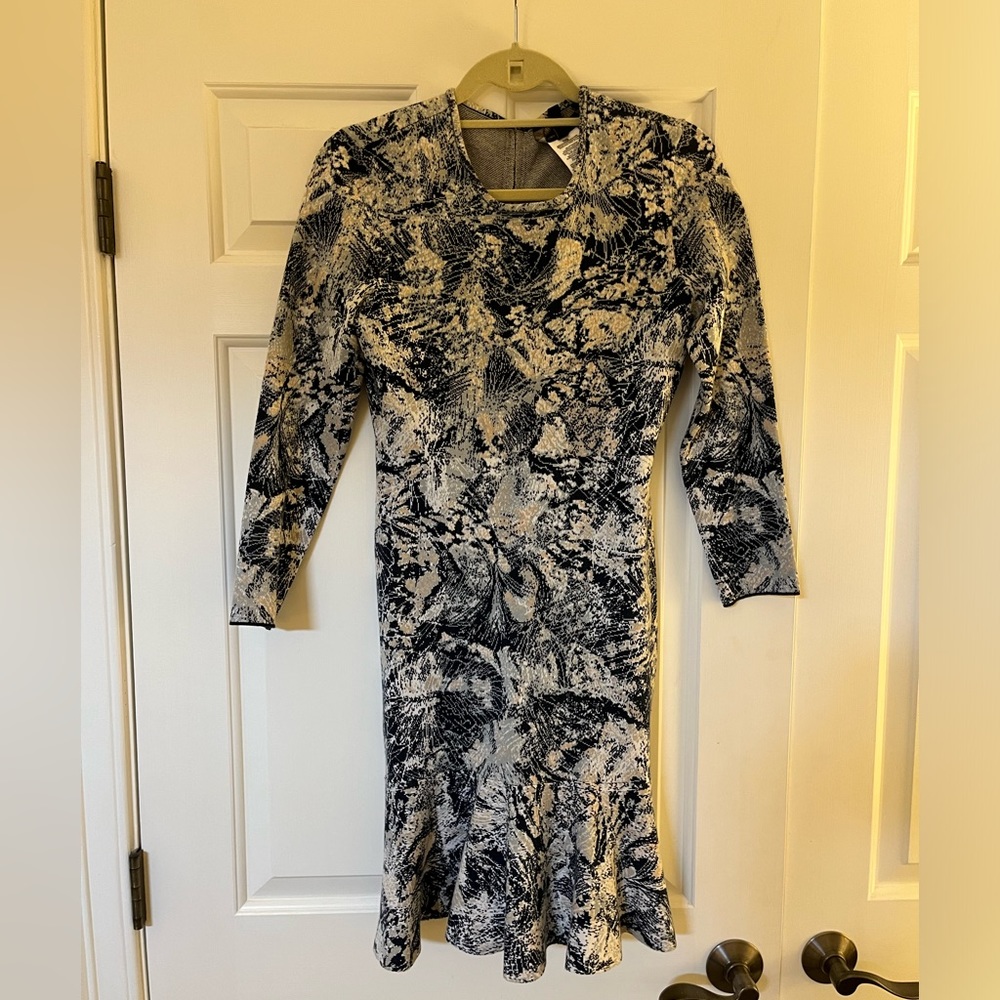 BCBG Printed Sweaterdress